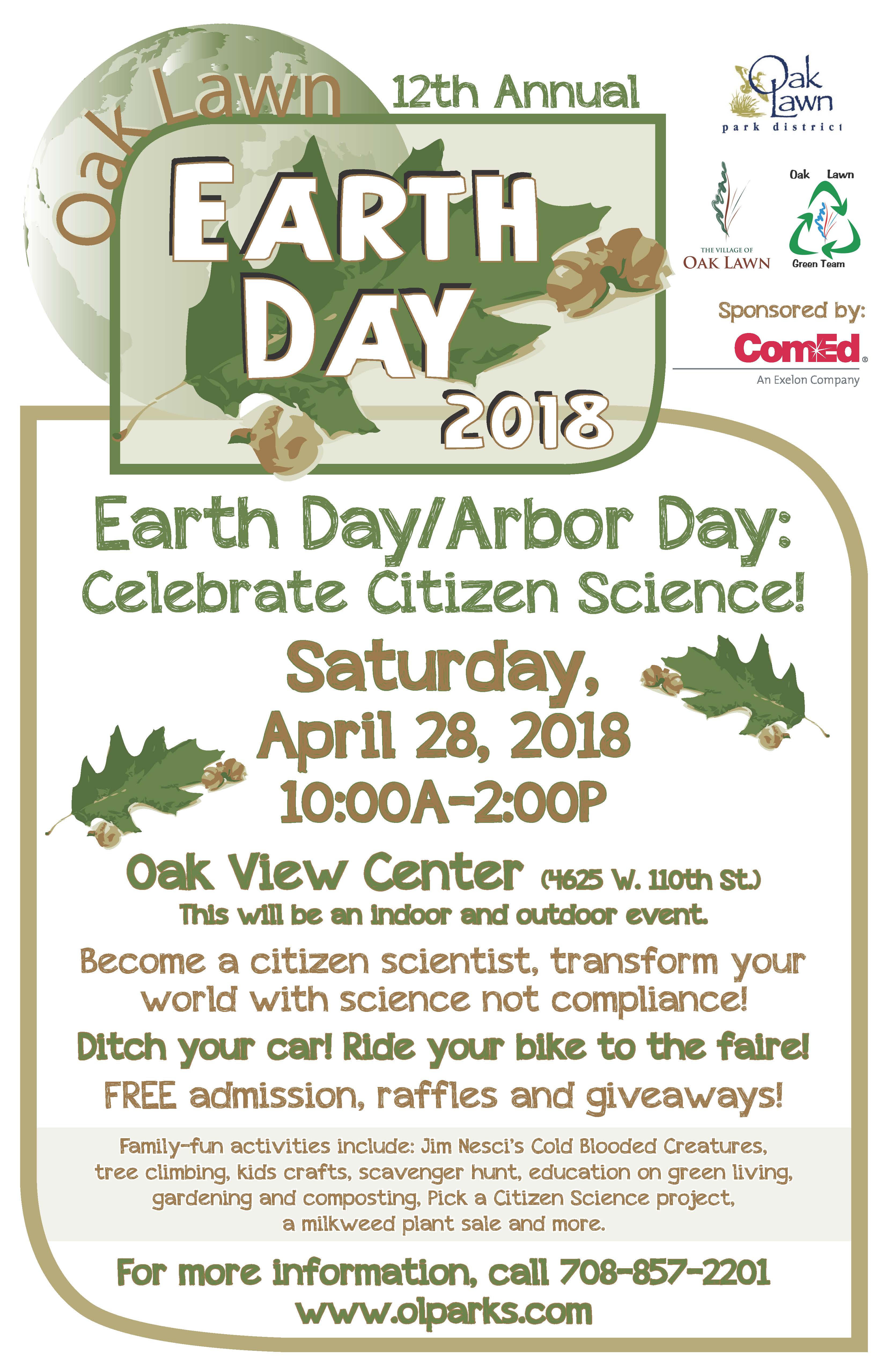 2018 Earth Day Poster Revised