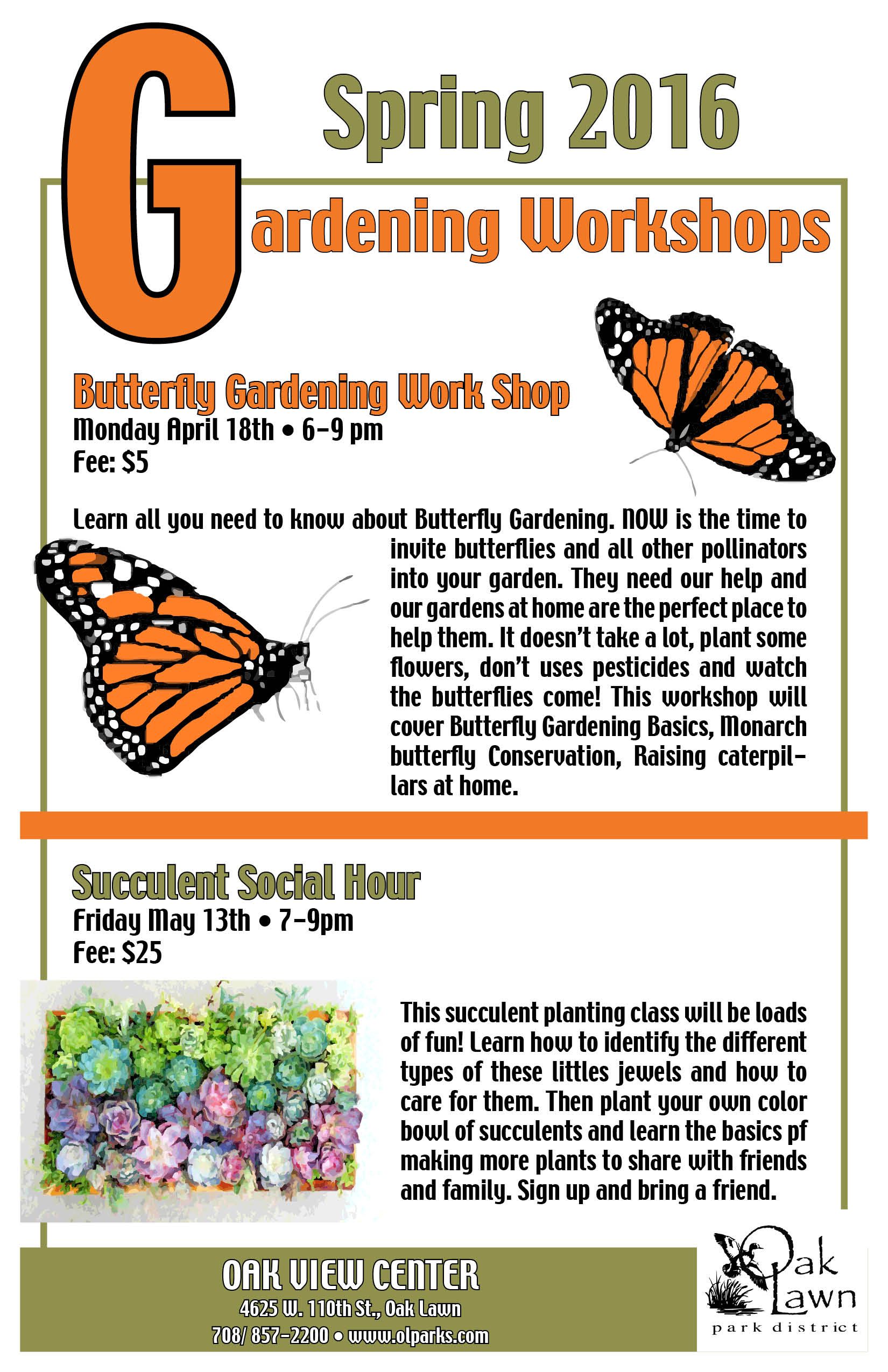 Spring 2016 Gardening Workshops